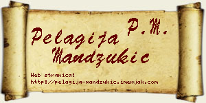 Pelagija Mandžukić vizit kartica